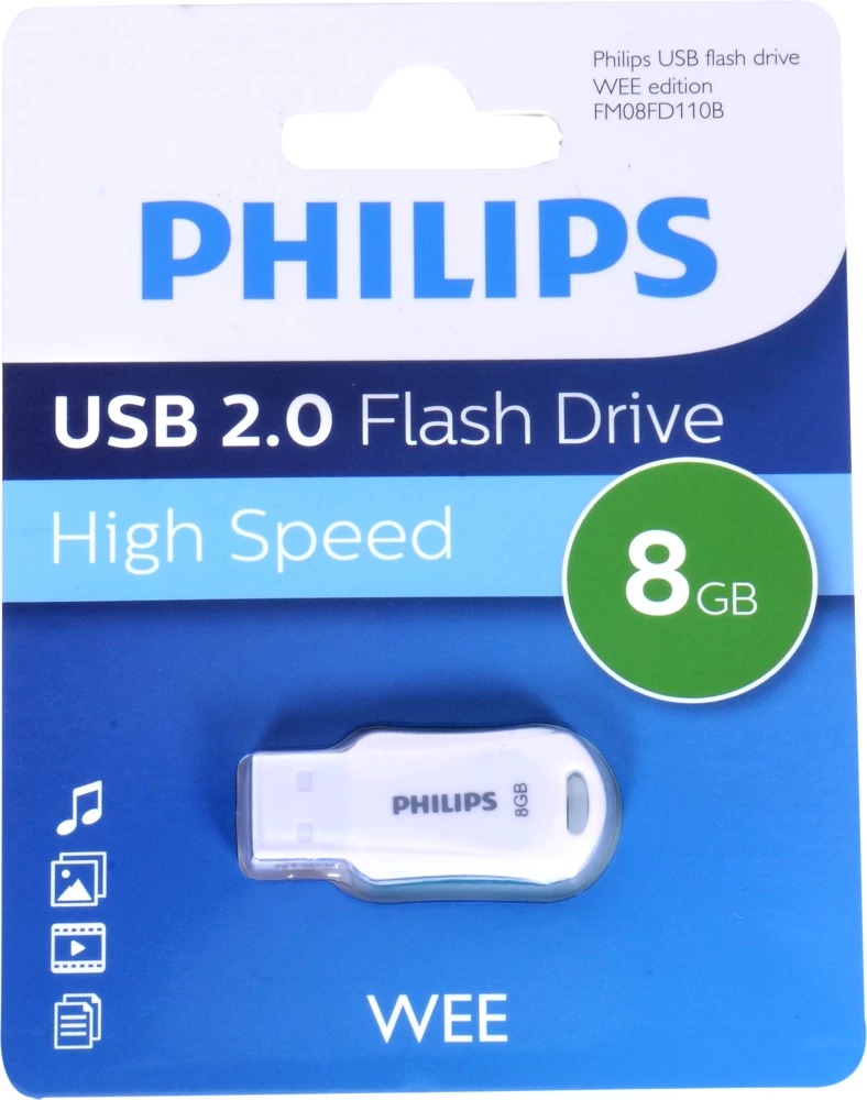 PHILIPS 8GB USB 2.0 FLASH MEMORY